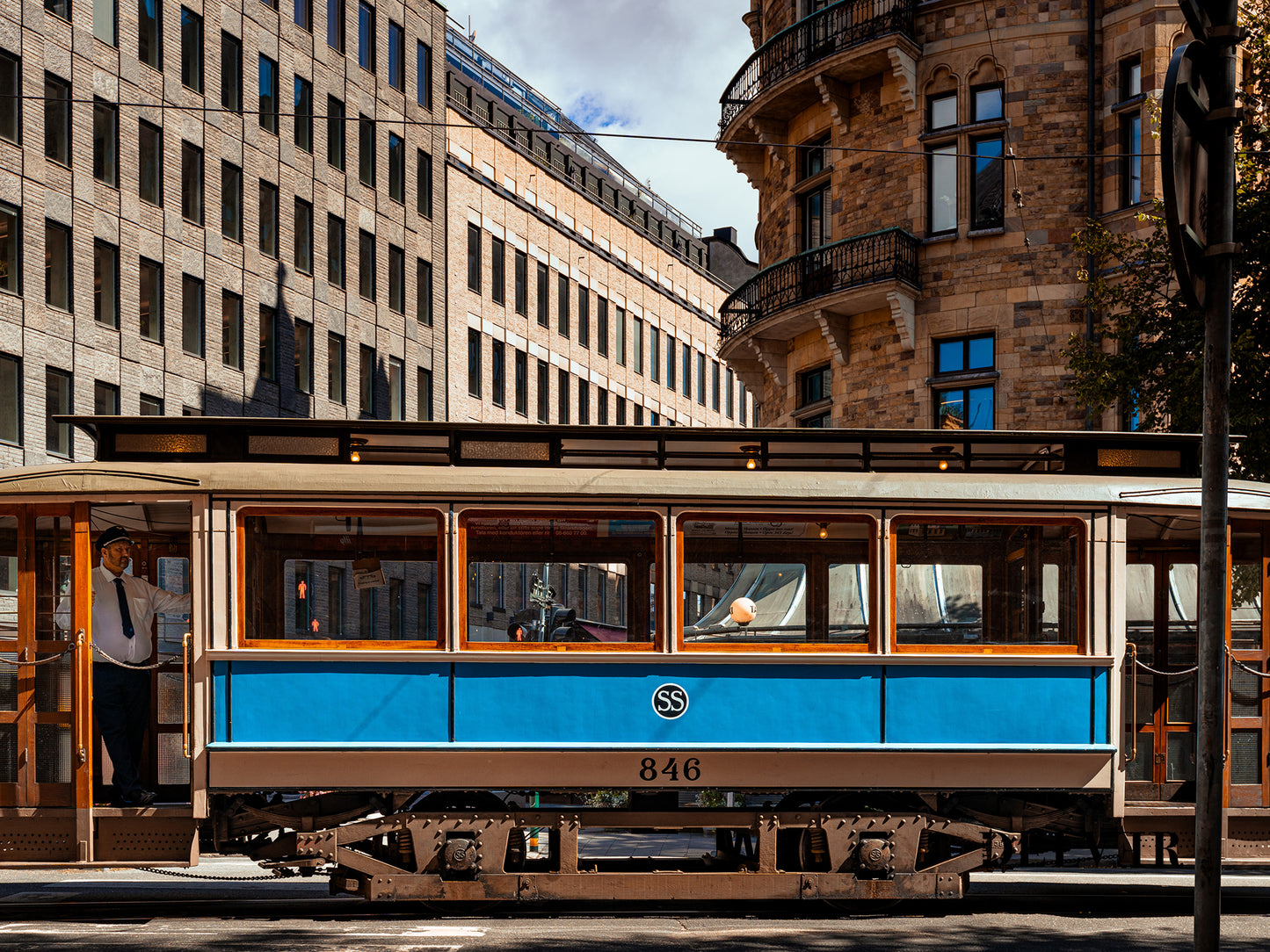 Stockholm Tracks – Iconic Trams in the City Wall Art