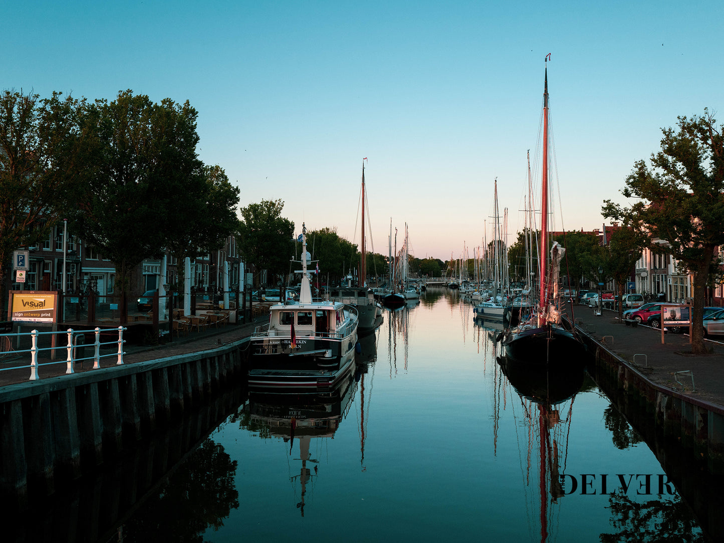 Reflections – Dutch Canal Scenic Print