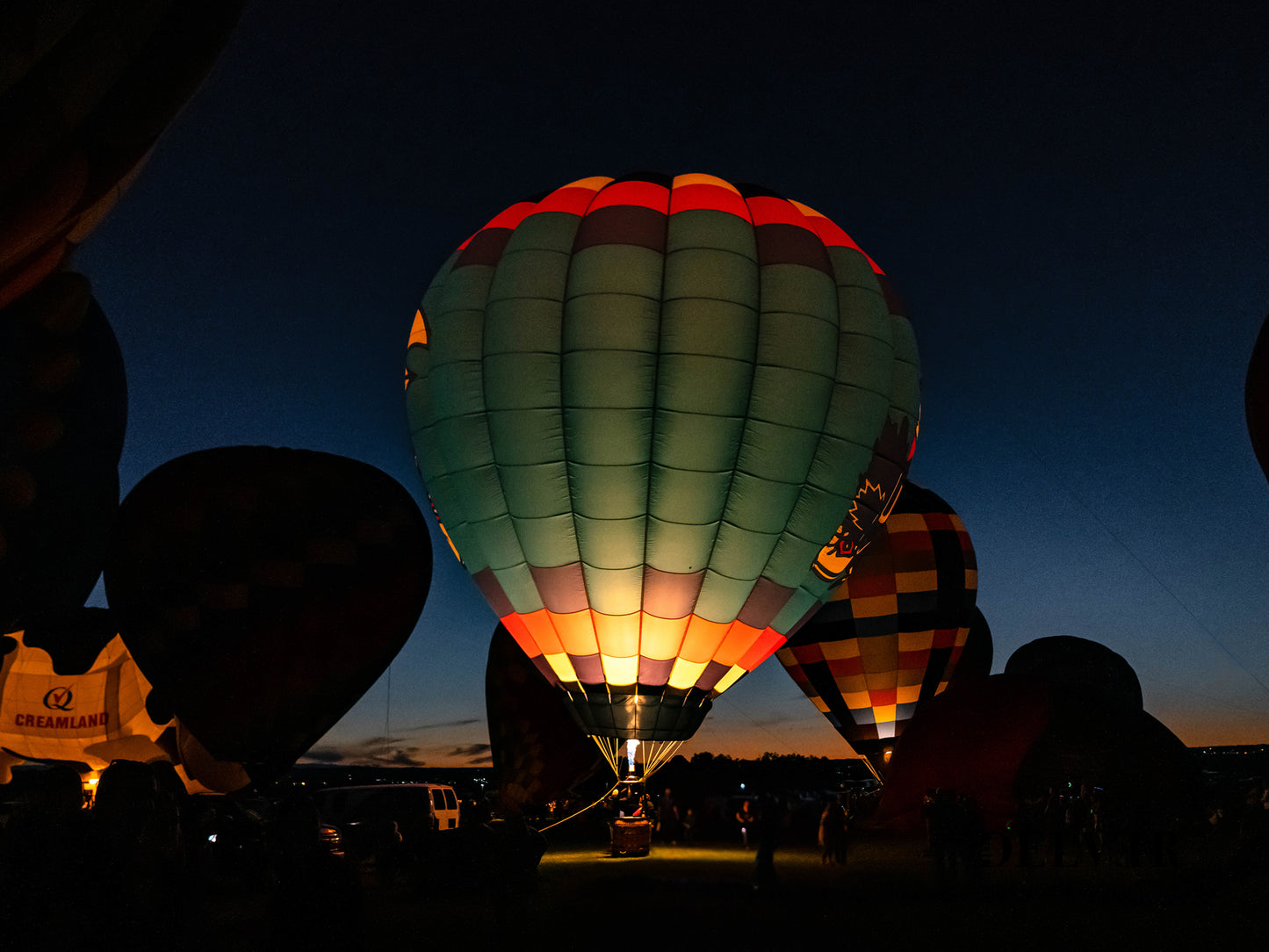 Desert Sky Glow – Hot Air Balloons Over Albuquerque Print