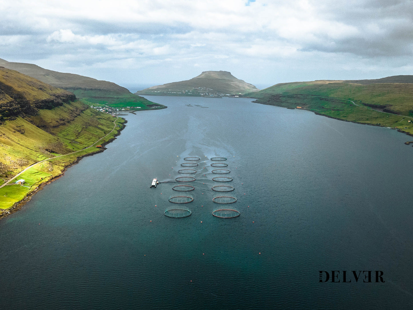 Above the Highlands – Faroe Islands Lake Scenic Print
