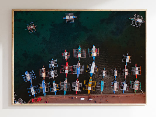 Anchored in Paradise – Palawan’s Iconic Boats Art