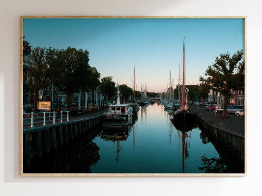 Reflections – Dutch Canal Scenic Print