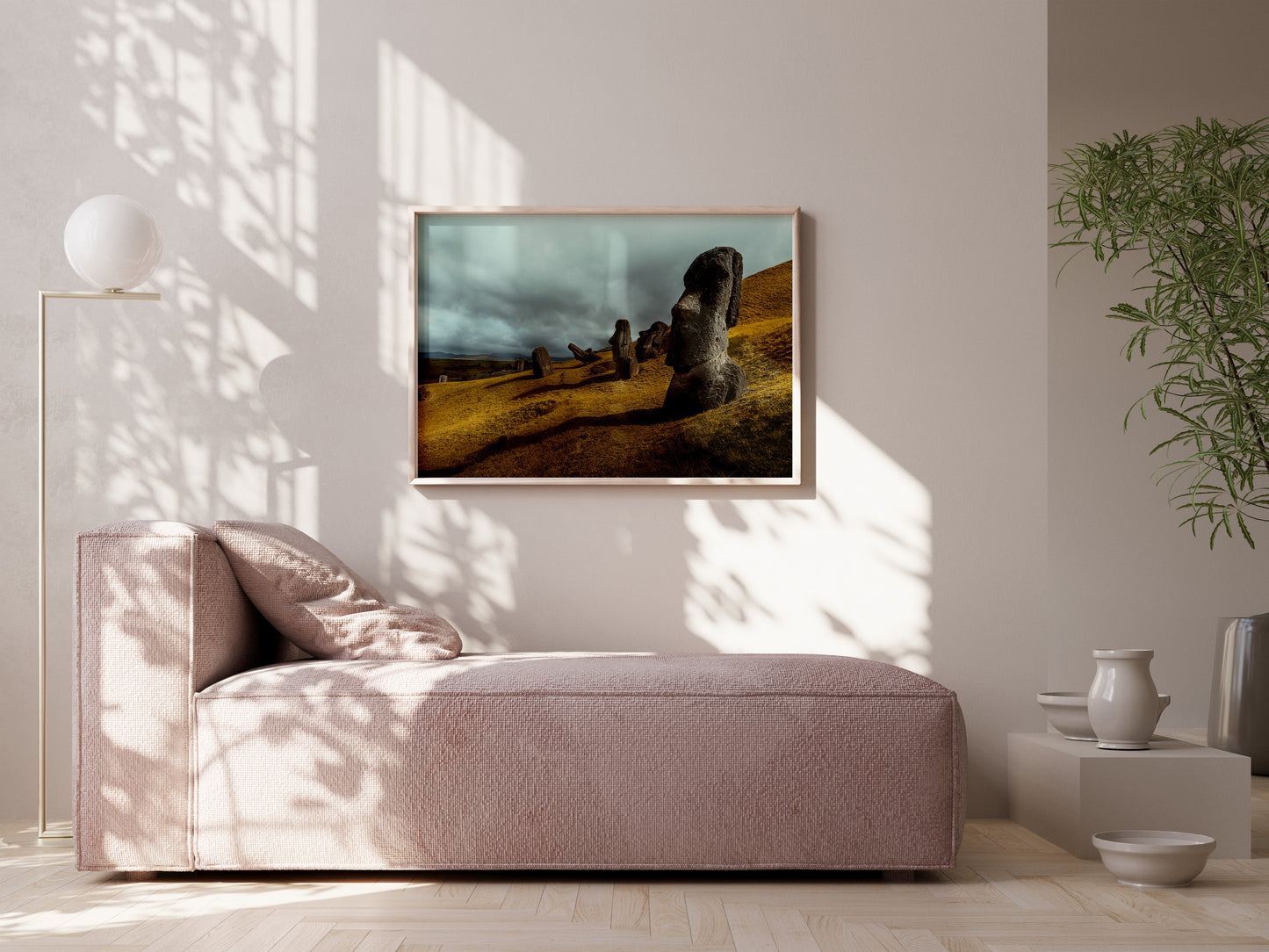 Sacred Quarry – Moai Origins on Easter Island Wall Art
