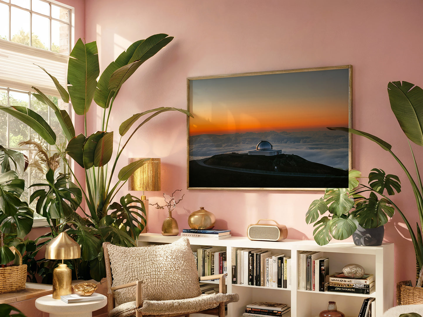 Golden Sunset Over Mauna Kea – Wall Art for Dreamers & Hawaii Lovers