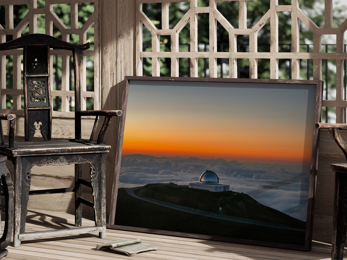 Golden Sunset Over Mauna Kea – Wall Art for Dreamers & Hawaii Lovers