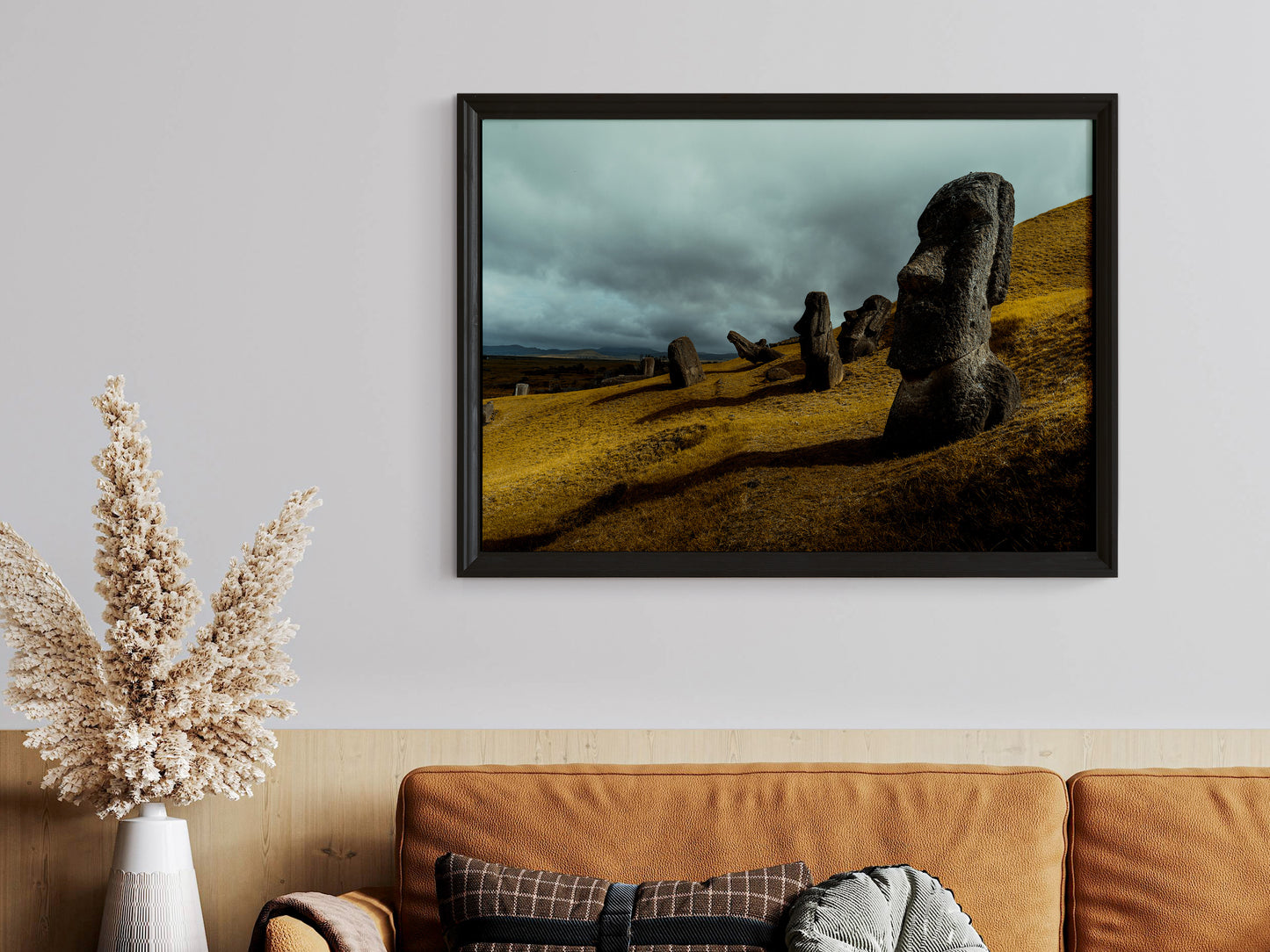 Sacred Quarry – Moai Origins on Easter Island Wall Art