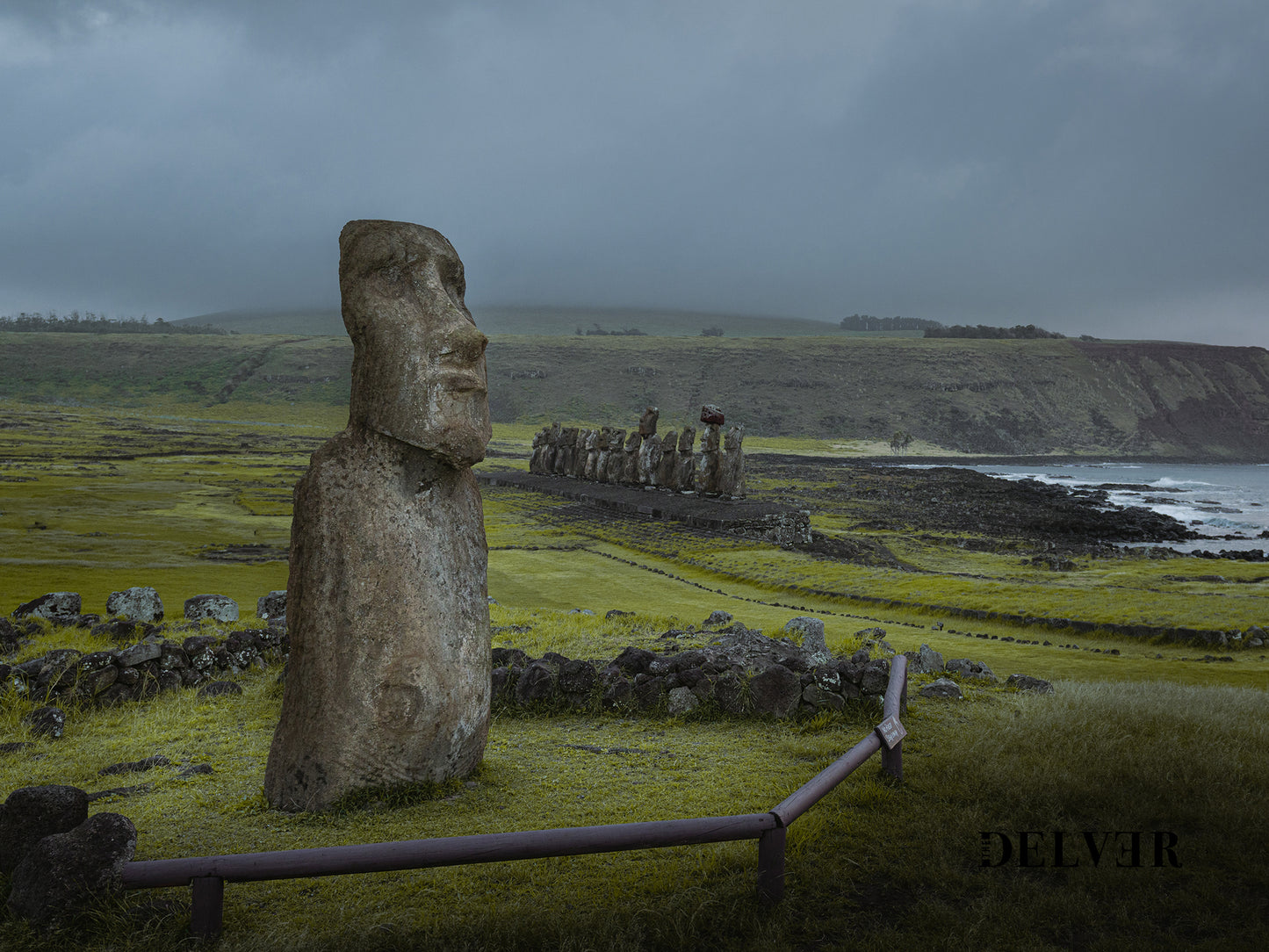 Guardians of Rapa Nui – Moai Monuments Wall Art